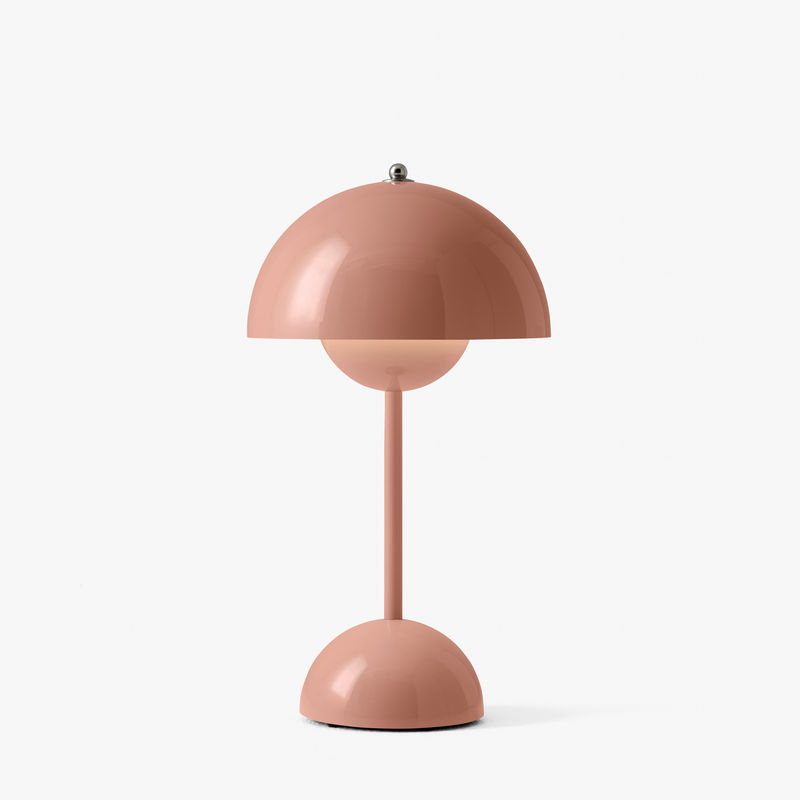 lampe de chevet rose poudre