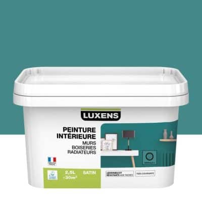 peinture murale luxens bleu canard