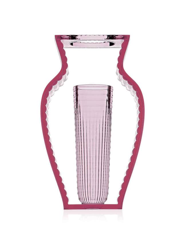 vase decoration design kartel rose poudre