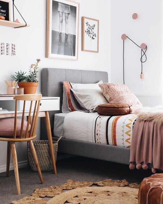 chambre d'adolescent style scandinave