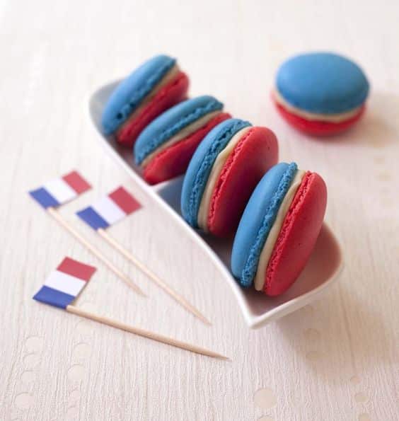 macaron bleu blanc rouge