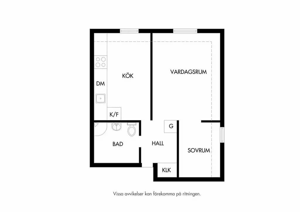 plan d'un appartement mansardé avec verrière 