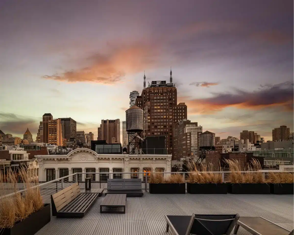 vue depuis la terrasse loft manhattan