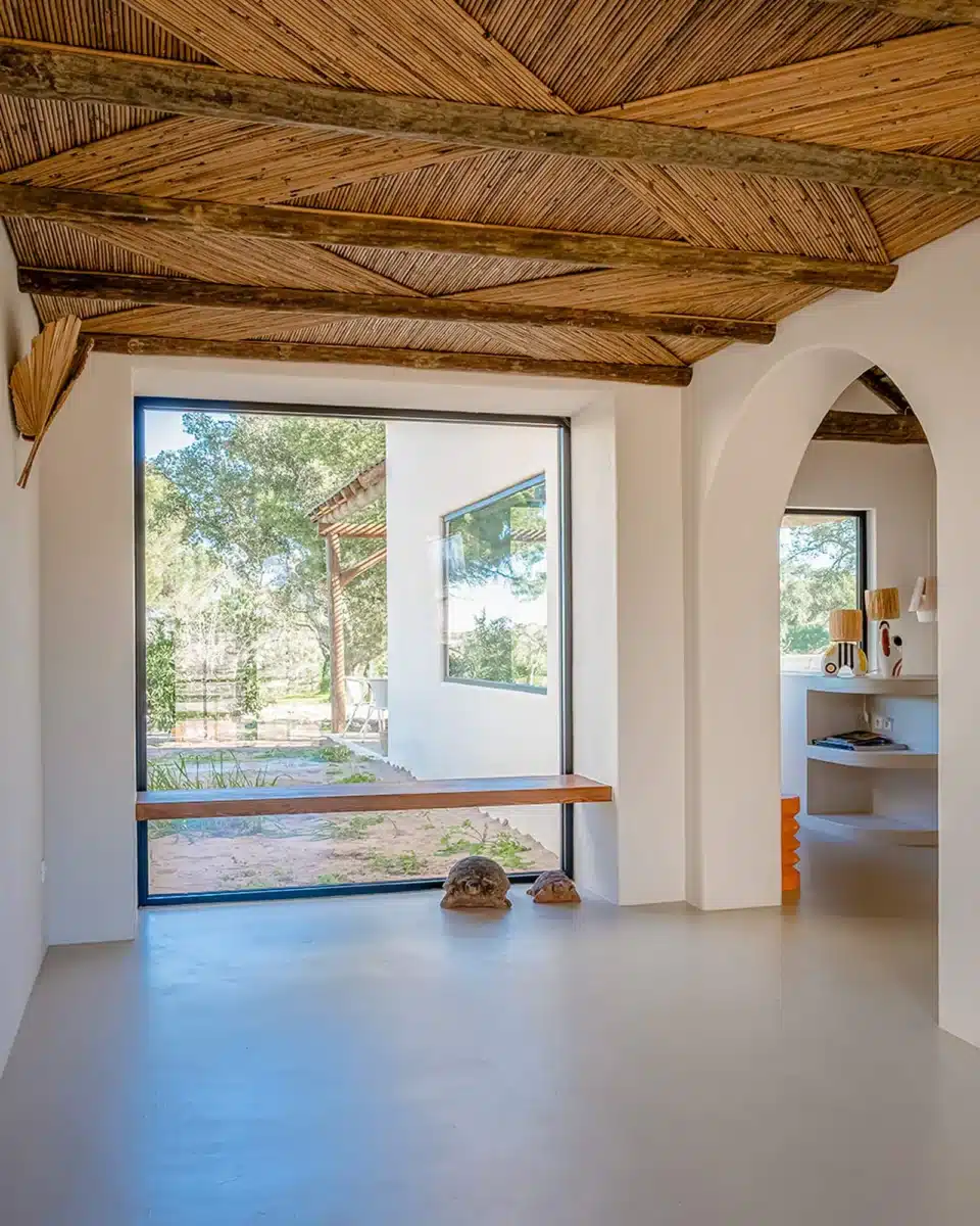 Un coin détente dans une maison nature au portugal