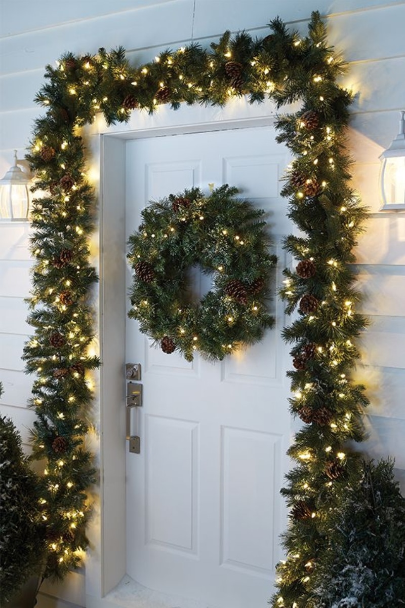 Illuminer sa porte pour Noël