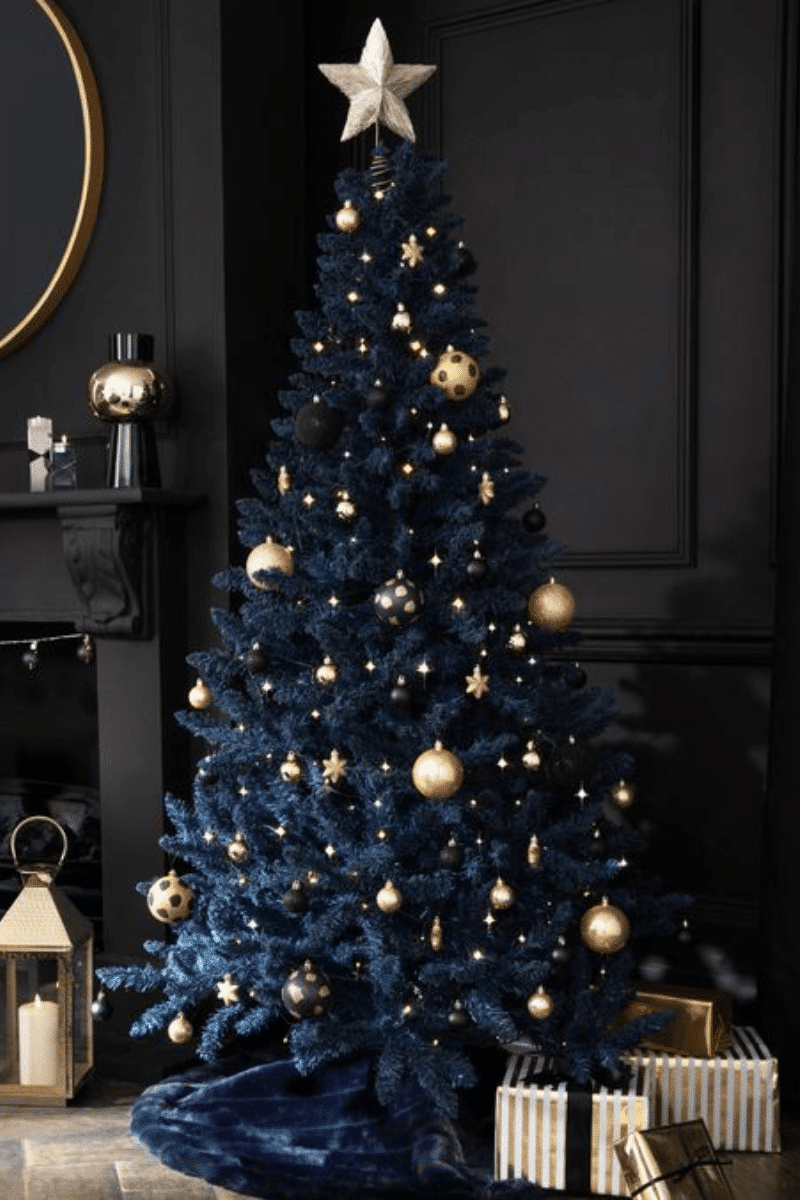 Sapin de Noël bleu