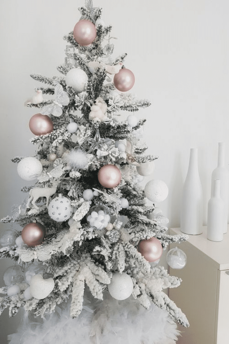 sapin de Noël blanc