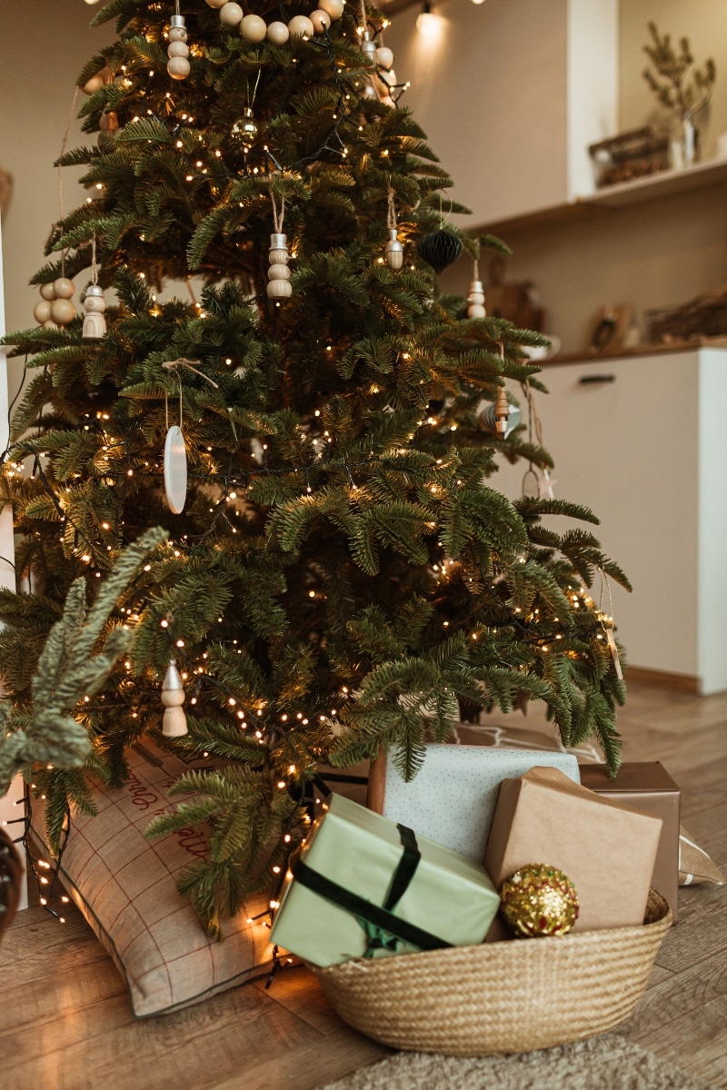 Une décoration simple pour sapin de Noël