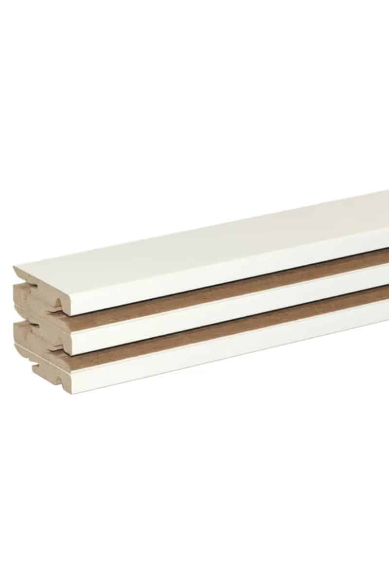 Brico dépôt GoodHome Lot de 5 plinthes blanches L. 220 cm x l. 60 mm x Ép. 11 mm