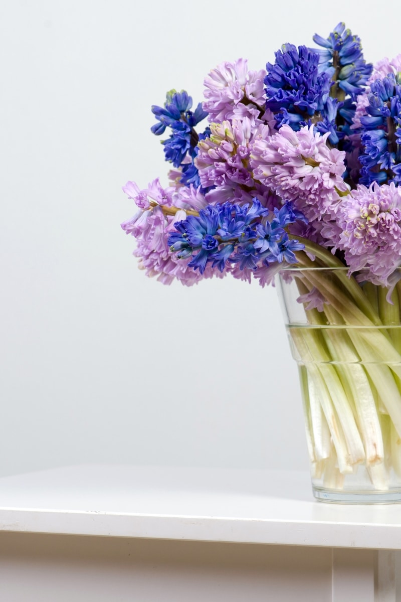 Des fleurs dans un vase sur une table