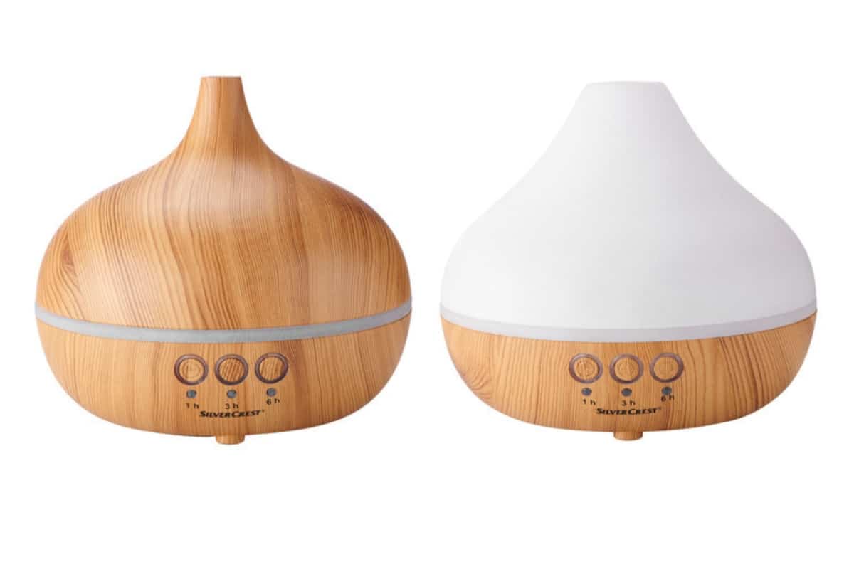 Lidl Diffuseur d'arômes à ultrasons en bois  SILVERCREST