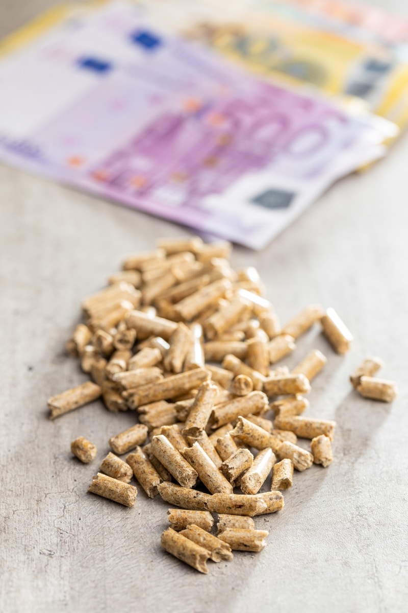 Le prix des pellets de bois