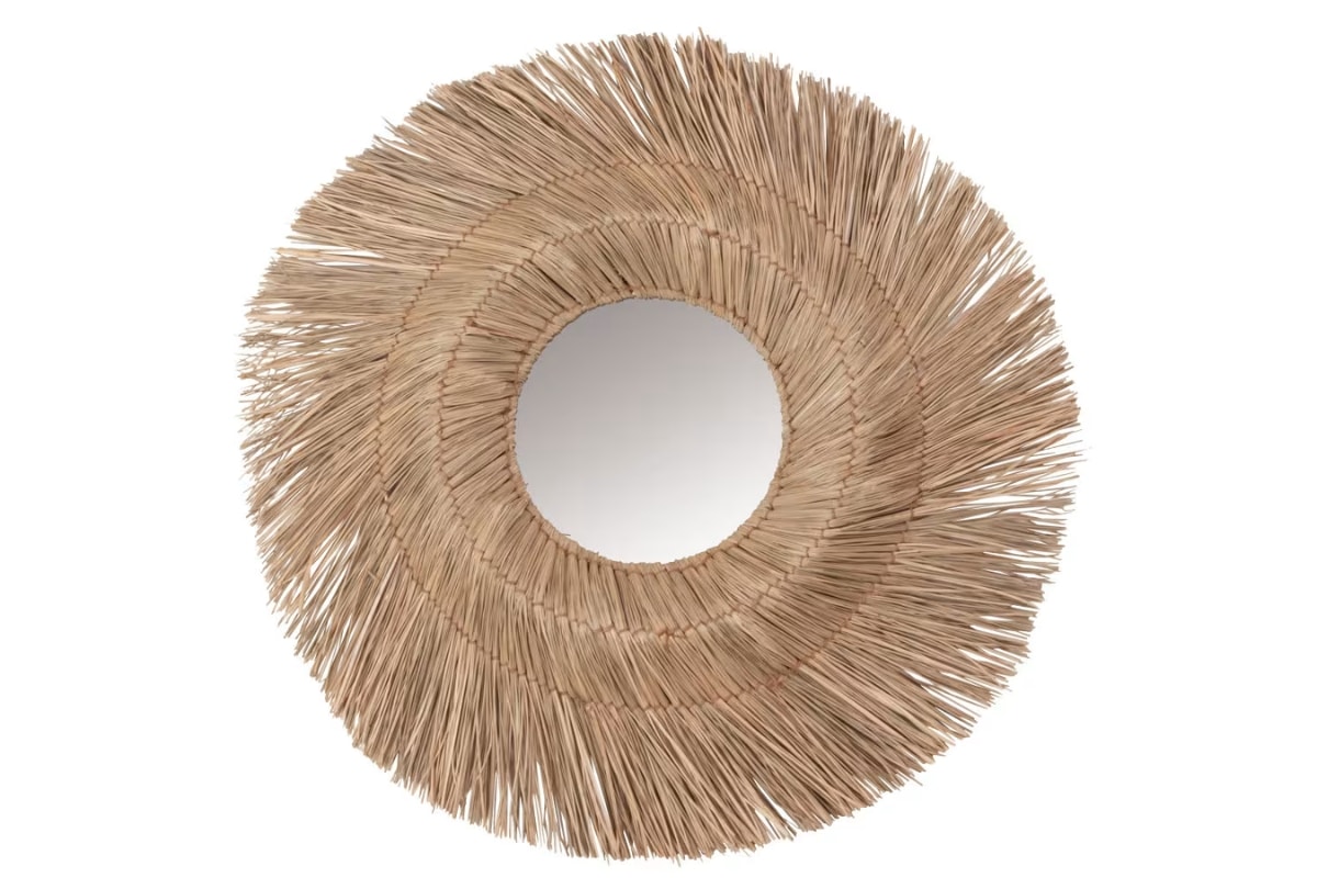 Maisons du Monde NADER miroir rond en corde tressée