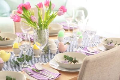 Décoration de table pour Pâques