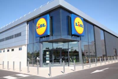 Devanture d'un magasin Lidl