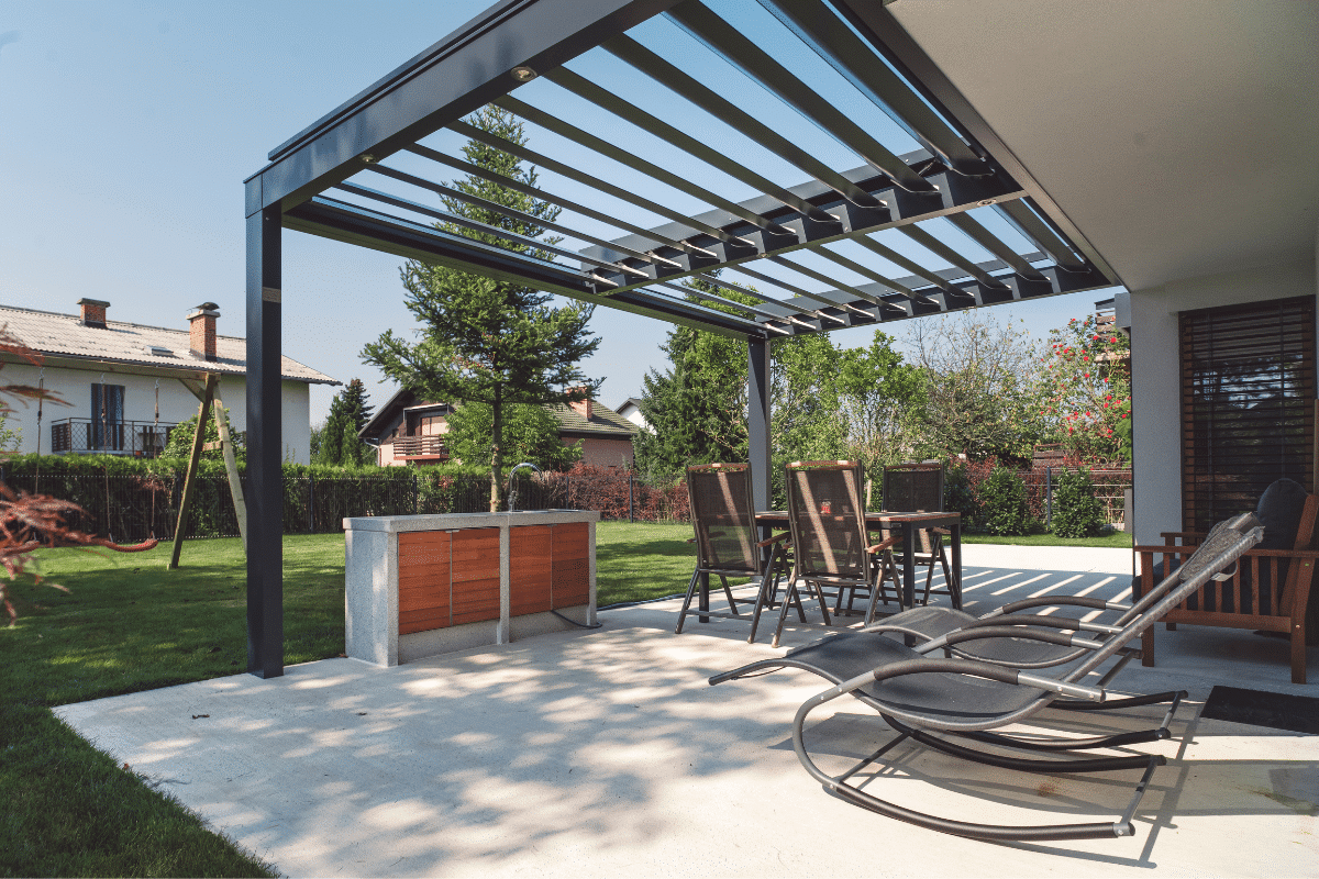 Installation d'une pergola