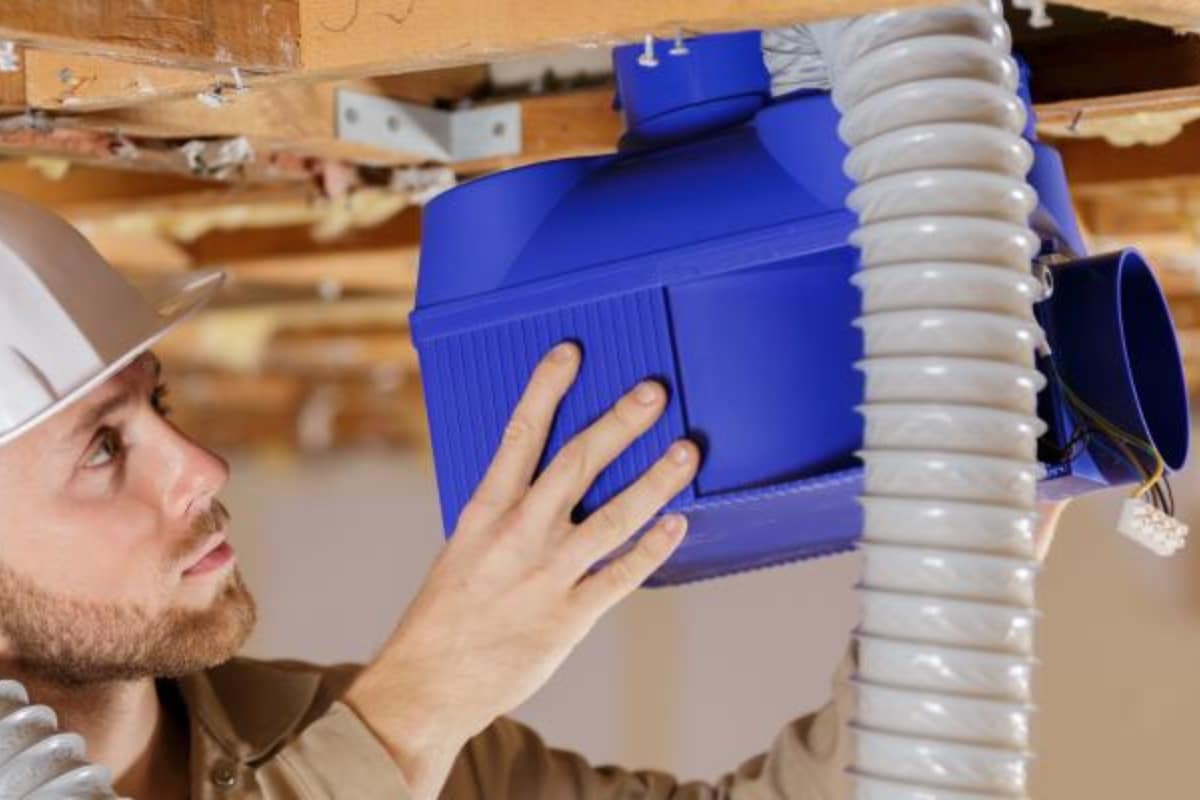 Installation d'une ventilation mécanique insufflée