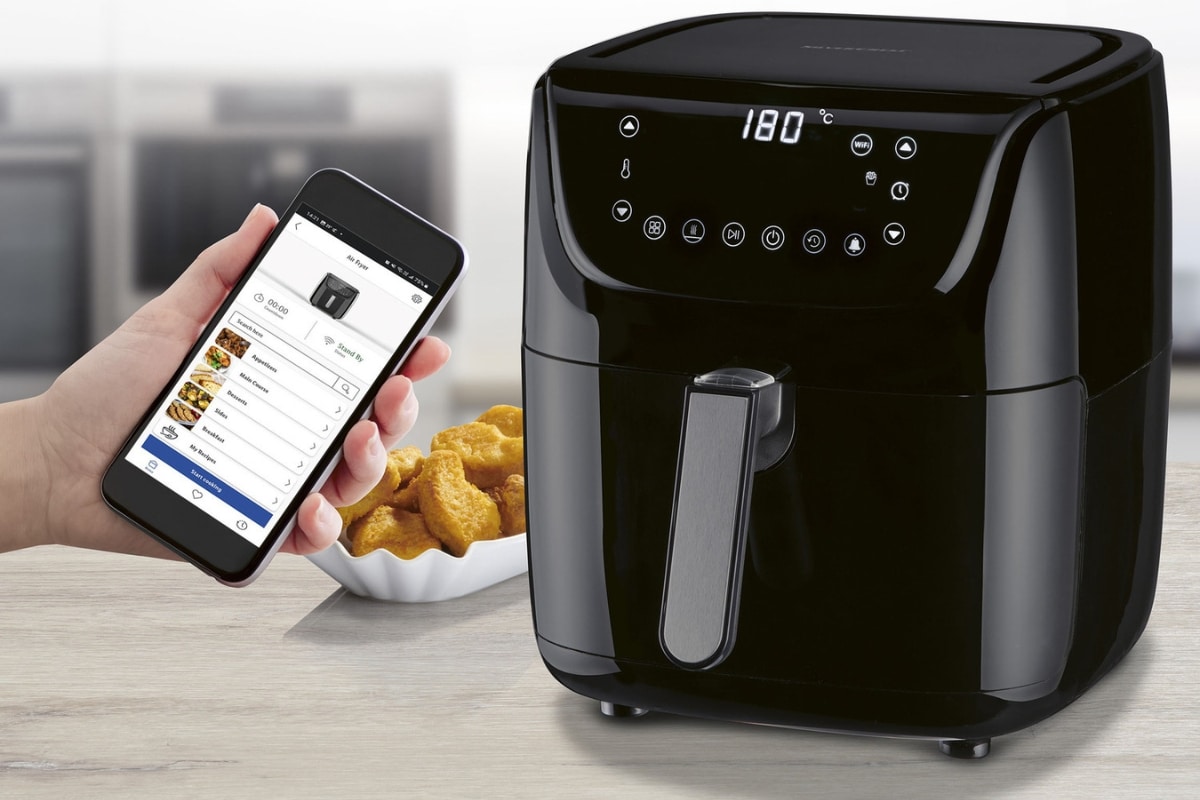 Lidl Airfryer Smart XL SHFS 2150 A1, 5,5 l, 2150 W SILVERCREST® KITCHEN TOOLS