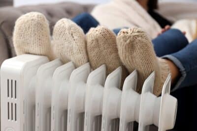 Un radiateur à bain d'huile pour se réchauffer en hiver