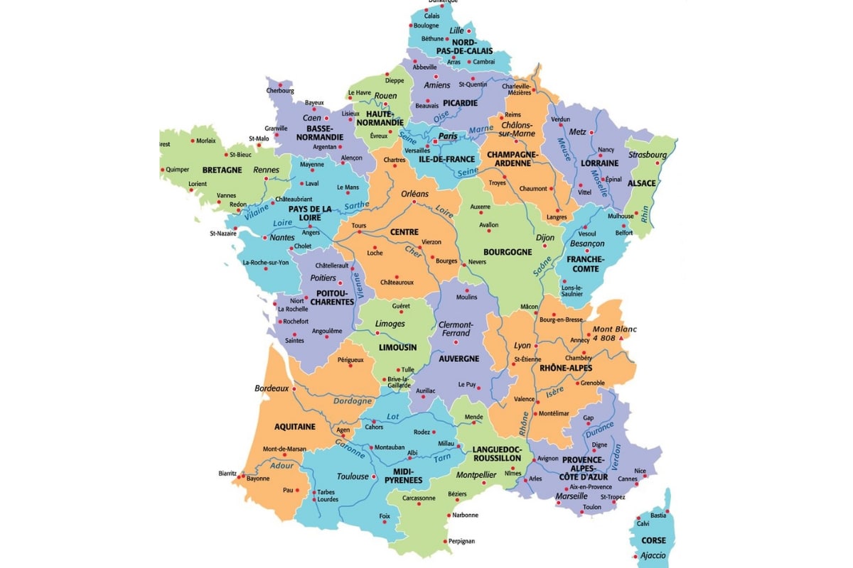 Carte de France par département