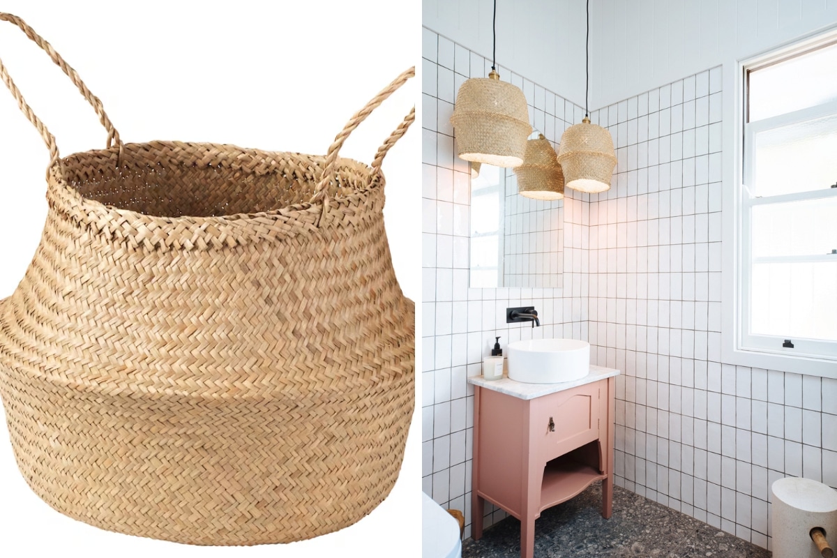 Lampes suspendues en forme de panier DIY