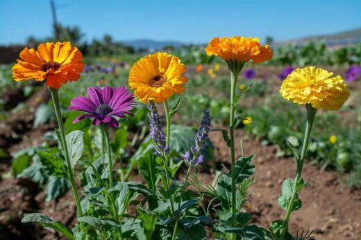 À épingler : Ces 5 fleurs protègent miraculeusement votre potager des parasites !
