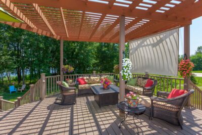 pergola espace extérieur