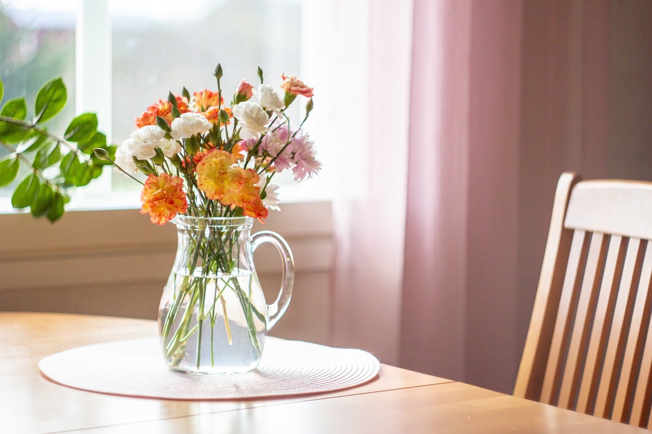 Bouquet de fleurs dans un vase