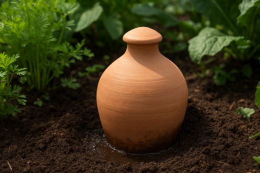 Oyas pour l'arrosage du jardin