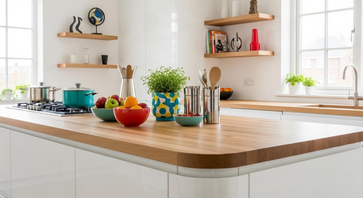Le plan de travail sur mesure : la touche fun à votre cuisine moderne