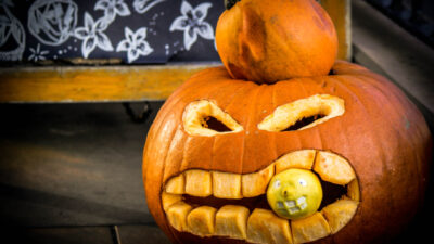 courges en œuvres d’art pour Halloween