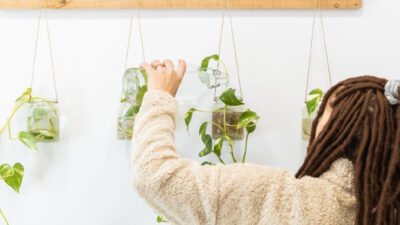 pot suspendu pour les petits espaces