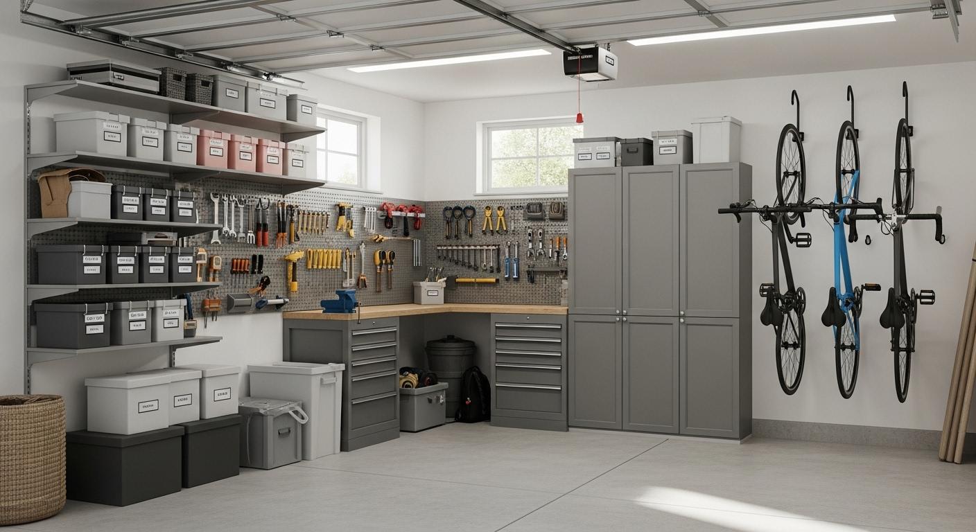 Aménager un garage - les conseils pour optimiser l’espace facilement