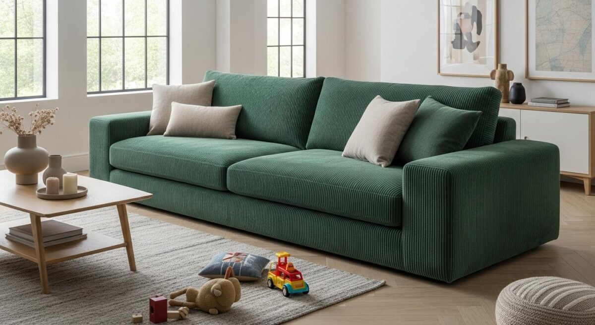 Choisir un canapé en velours côtelé : le bon allié des familles modernes