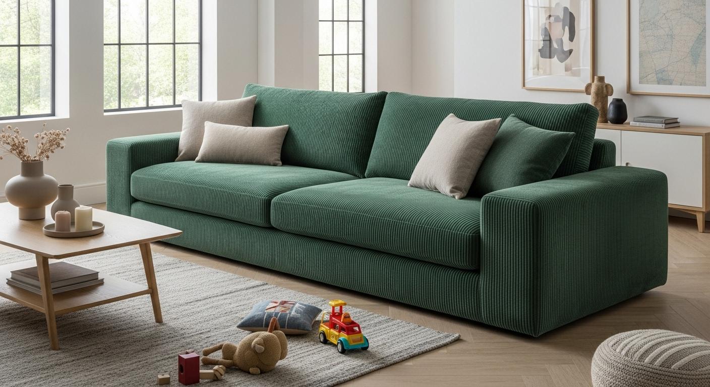 Choisir un canapé en velours côtelé : le bon allié des familles modernes