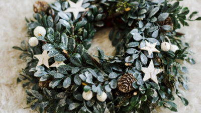 couronne de Noël végétale