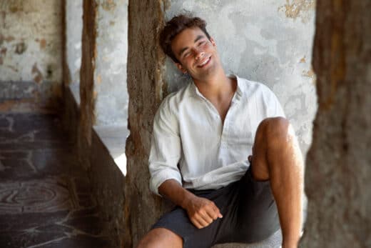 Chemise en lin homme