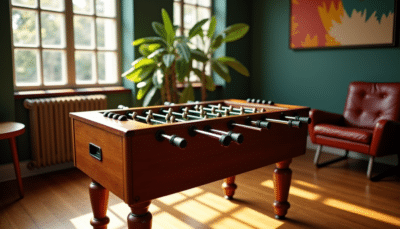 Le babyfoot vintage, pièce maîtresse d'un intérieur qui a du caractère