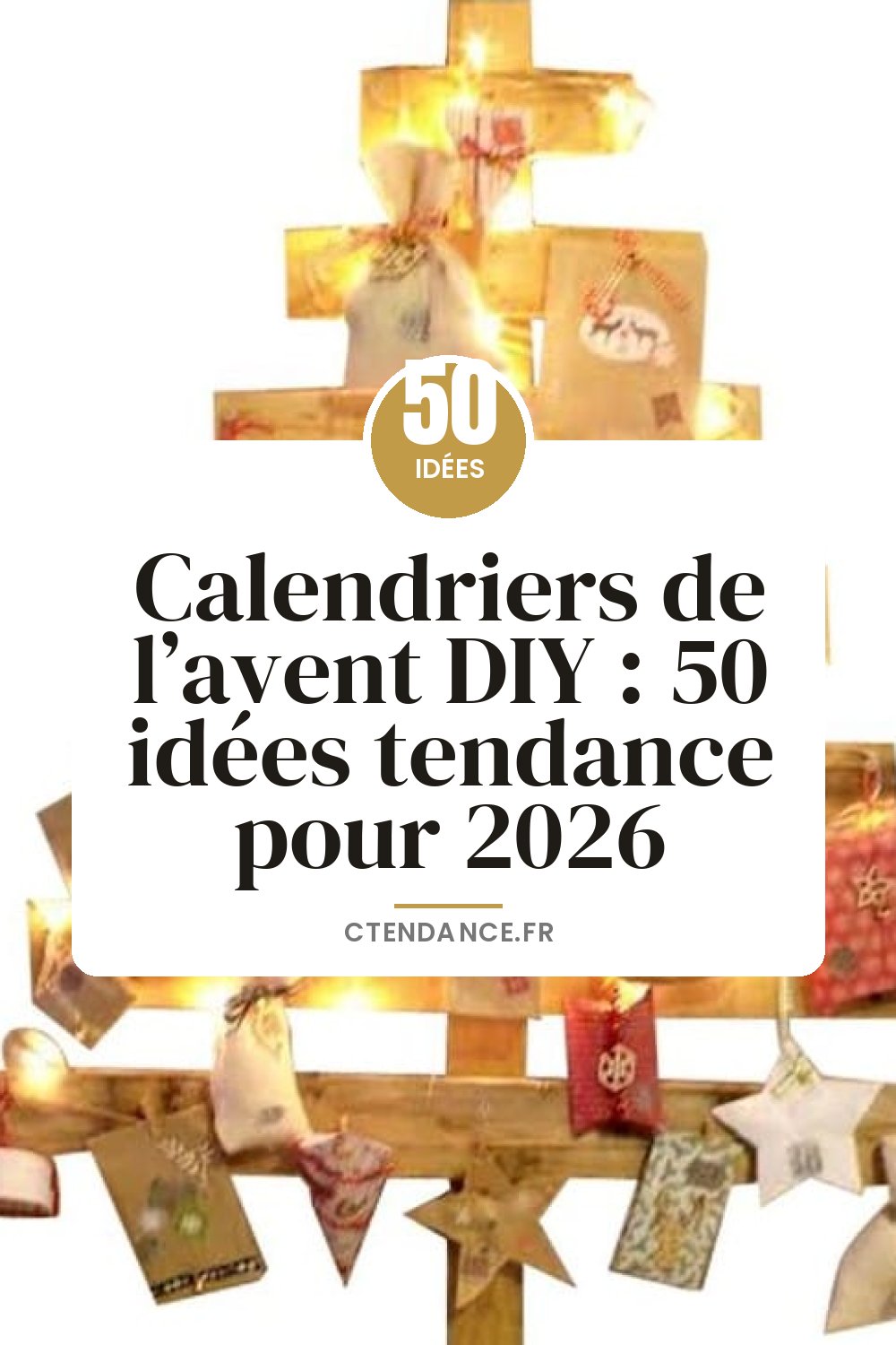Calendriers de l’avent DIY : 50 idées tendance pour 2026