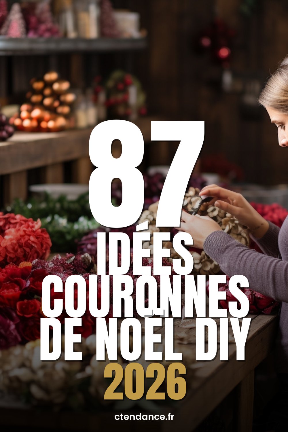 À épingler : DIY : Découvrez 87 couronnes de Noël originales à faire soi même pour rendre votre décoration inoubliable !