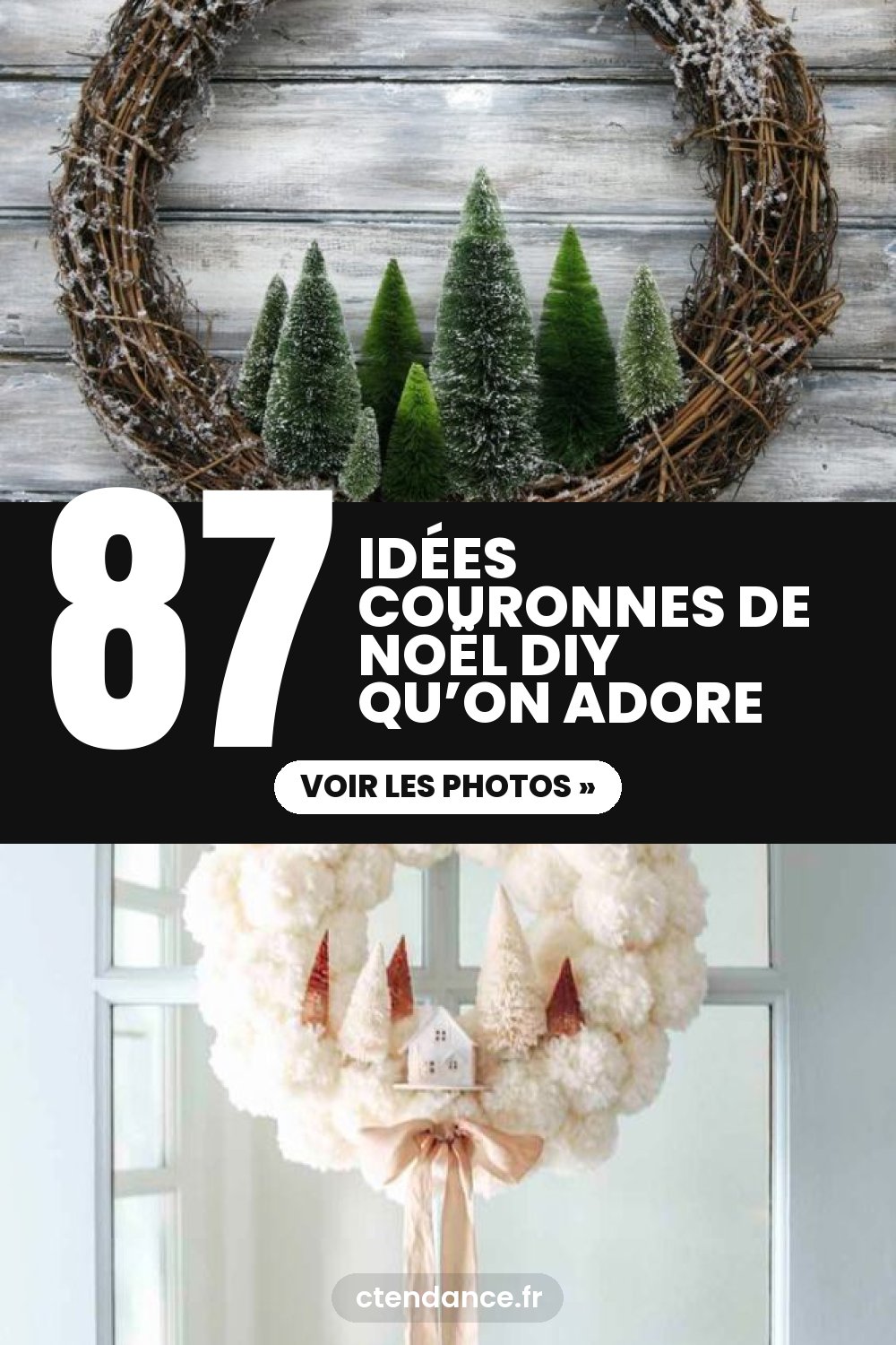 87 idées couronnes de Noël DIY qu’on adore