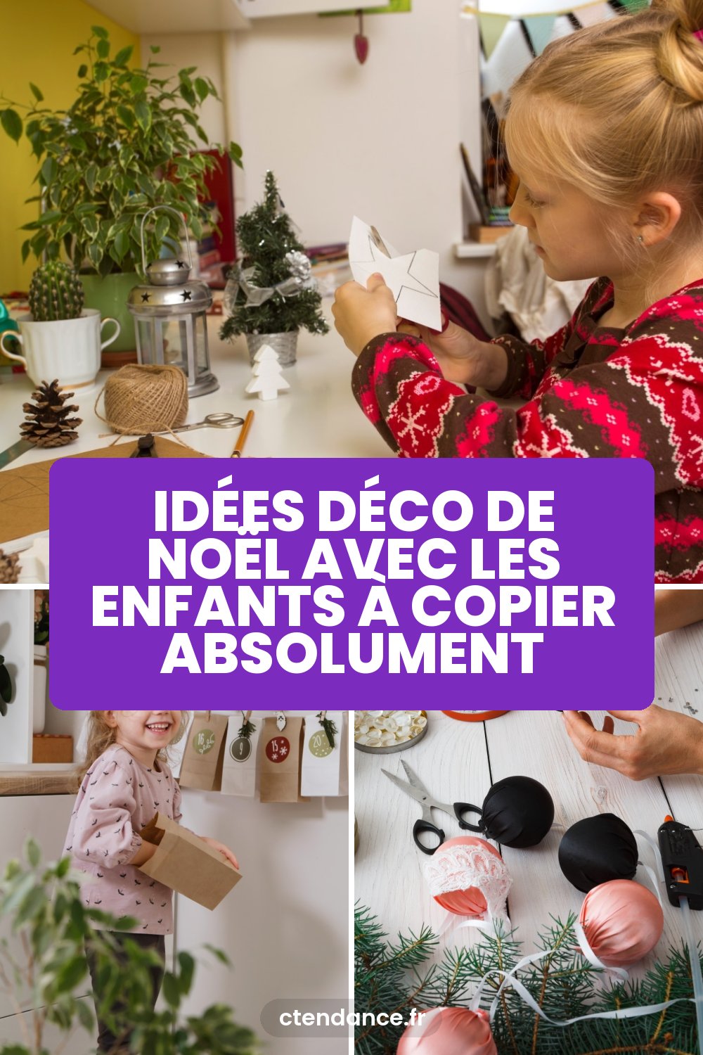 Idées déco de Noël avec les enfants à copier absolument