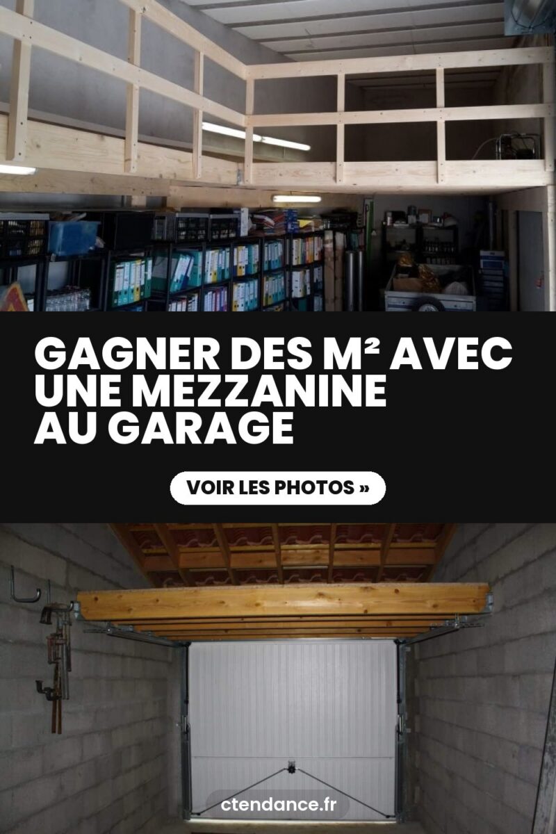 Gagner des m² avec une mezzanine au garage