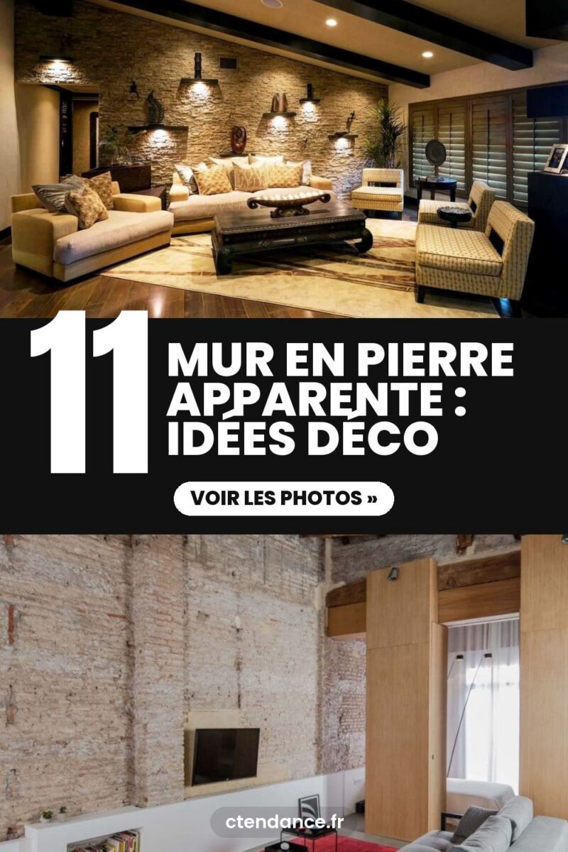 Mur en pierre apparente : 11 idées déco