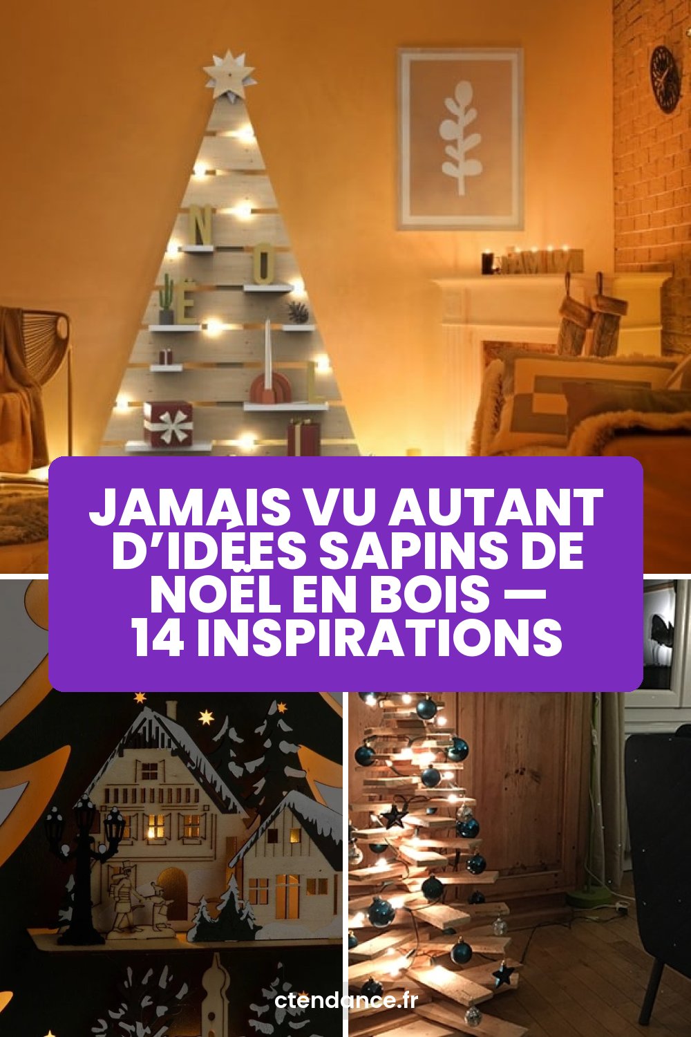 Jamais vu autant d’idées sapins de Noël en bois — 14 inspirations